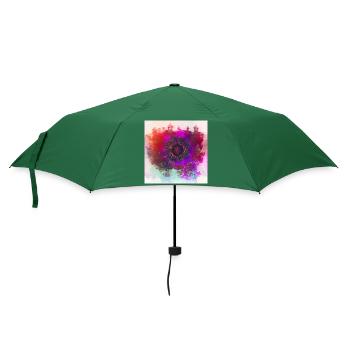 Abstract poppy - Regenschirm (klein) - Flaschengrün - Vorne