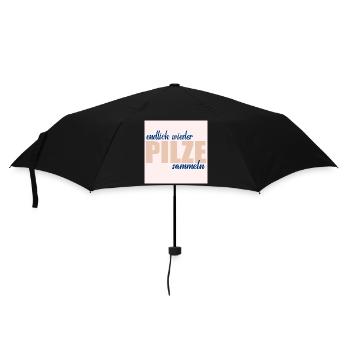 MUSHROOM PICKING HOBBY - Umbrella (small) - black - Front