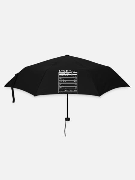 Tir à l’arc Nutrition Facts Funny Archer Design - Parapluie standard - noir