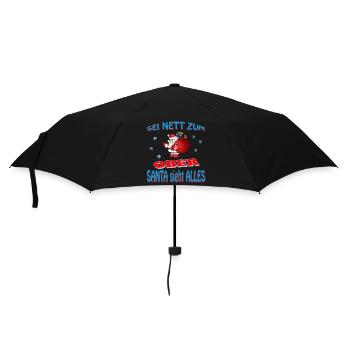 SANTA OBER - Regenschirm (klein) - Schwarz - Vorne