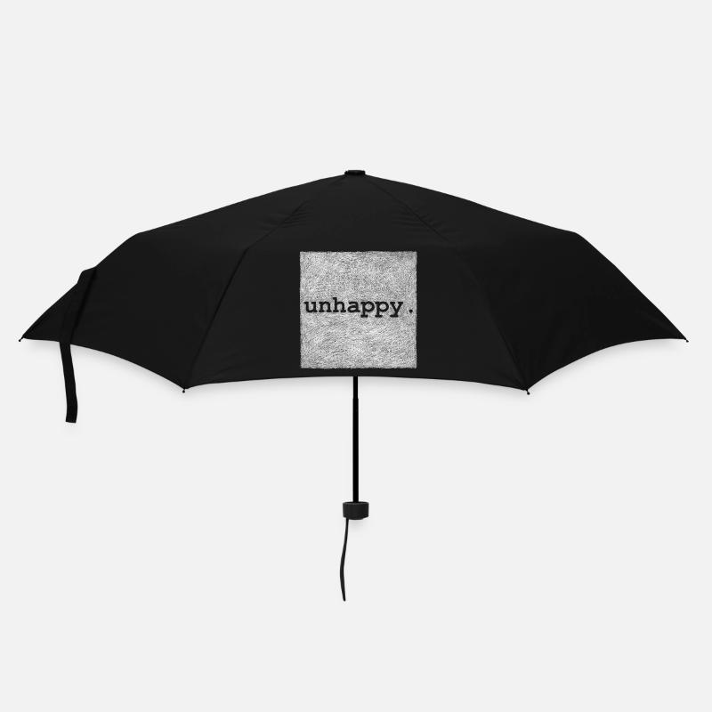 unhappy - White version - Parapluie standard - noir