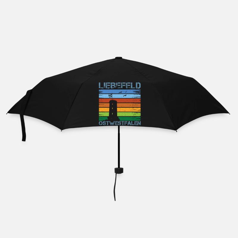 Liebefeld ❤ Sparrenburg - Regenschirm (klein) - Schwarz