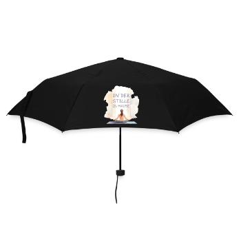 In Silence at Home Yoga Design - Umbrella (small) - black - Front