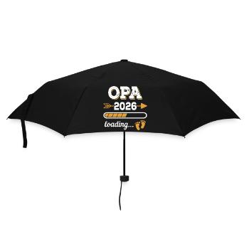 Papy 2026 Chargement Futur Grand-père Cadeau - Parapluie standard - noir - Devant