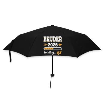 Brother 2026 Chargement du cadeau pour les futurs frères et sœurs - Parapluie standard - noir - Devant