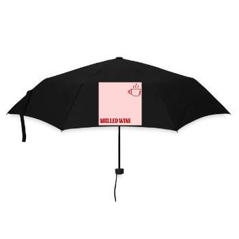 Chope à vin chaud - Parapluie standard - noir - Devant