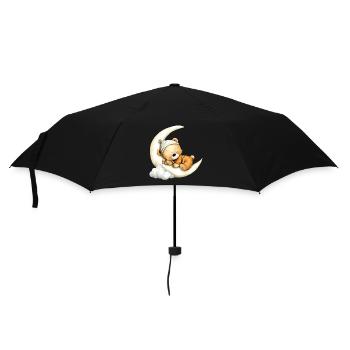 sleeping teddy bear - Umbrella (small) - black - Front
