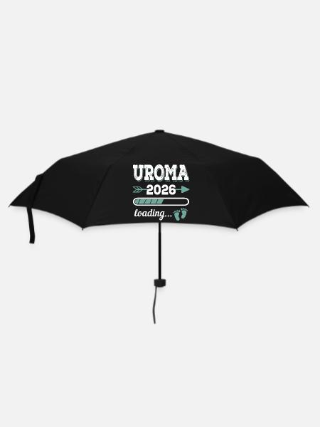 Uroma 2026 Loading Werdende Urgroßmutter Geschenk - Regenschirm (klein) - Schwarz