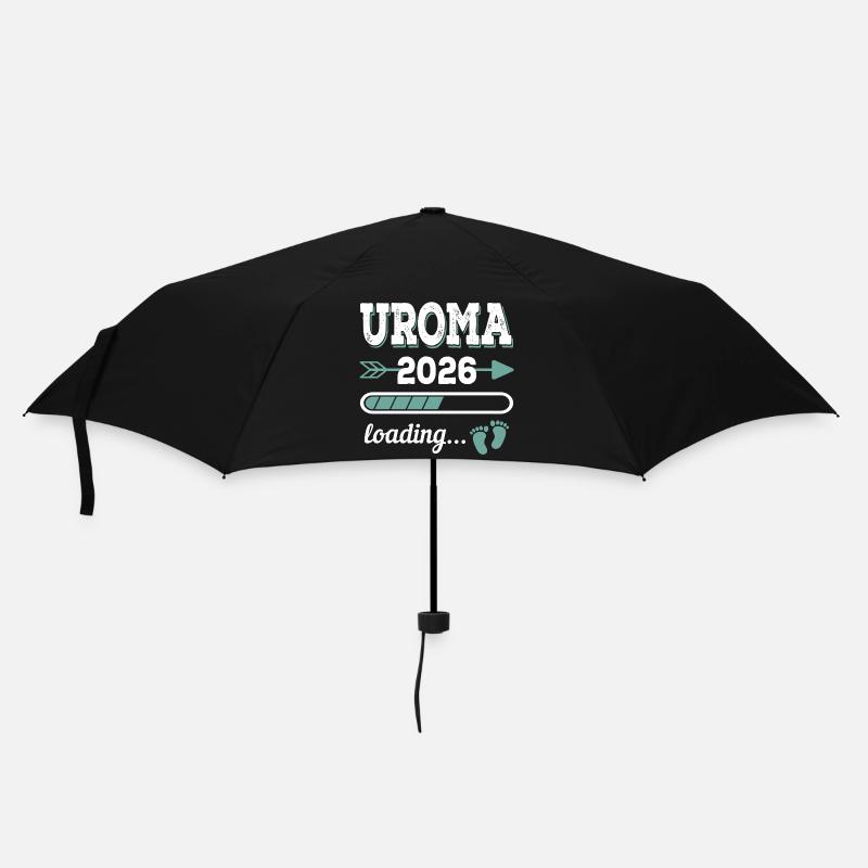 Uroma 2026 Loading Werdende Urgroßmutter Geschenk - Regenschirm (klein) - Schwarz