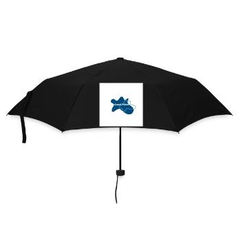 Gute Vibes Blau Logo - Parapluie standard - noir - Devant