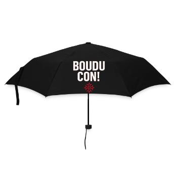 Damn idiot! - Umbrella (small) - black - Front