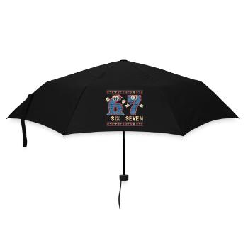 6 7 Six Seven Memes – Christmas - Umbrella (small) - black - Front