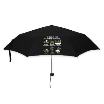 Driving a Tractor T-Shirt for Farmer - Umbrella (small) - black - Front
