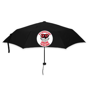 S’il s’agit d’un faux sourire, je ne vais pas le dire - Parapluie standard - noir - Devant