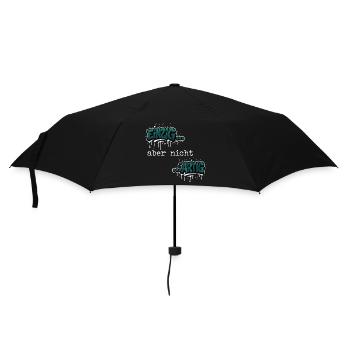 Einzig… aber nicht …artig Einzigartig Spruch - Regenschirm (klein) - Schwarz - Vorne