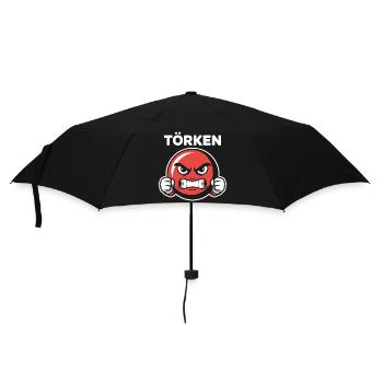 Drôle Dire Törken Dessin animé Drôle Dinde Mème - Parapluie standard - noir - Devant