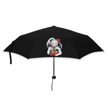 Chat ramen japonais tatouage Chat Japonais Mangean - Parapluie standard - noir - Devant