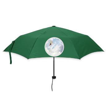 Le Cygne Royal dans les Nuages - Parapluie standard - vert bouteille - Devant