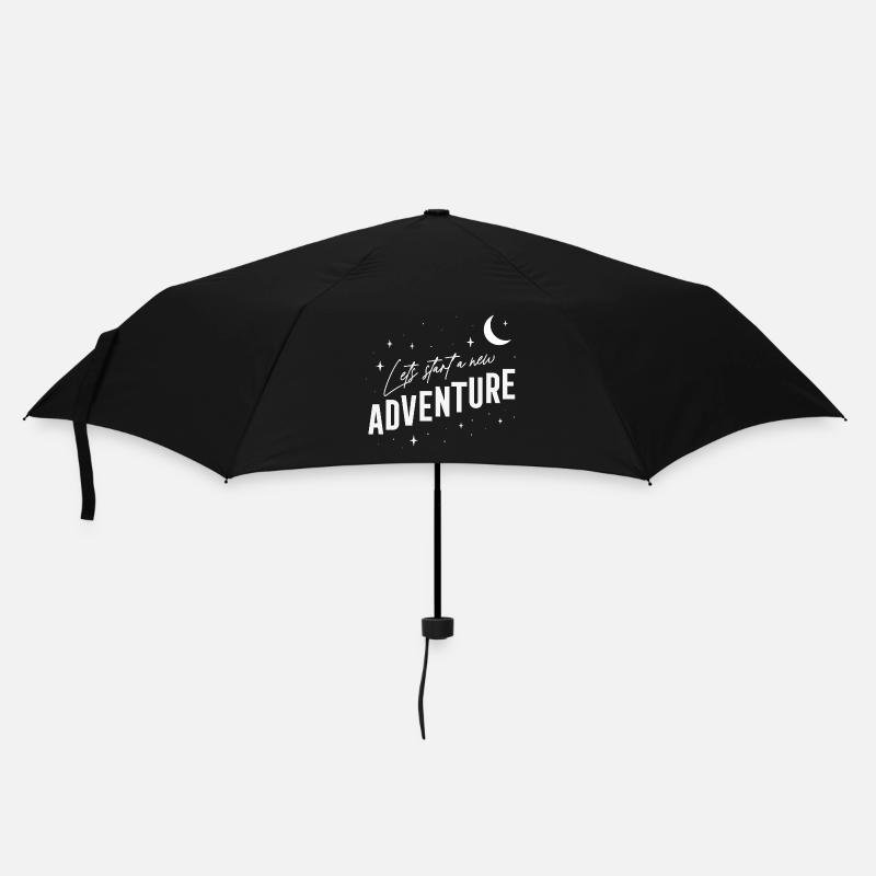 Vanlife- - Lets start a new Adventure - Regenschirm (klein) - Schwarz