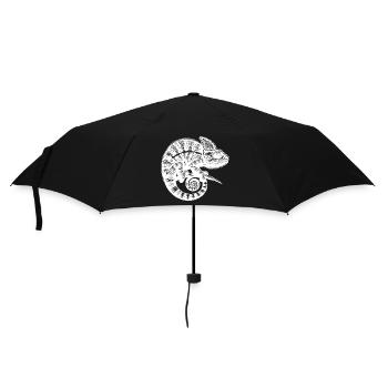 Tropenfreund mit Stil - Regenschirm (klein) - Schwarz - Vorne