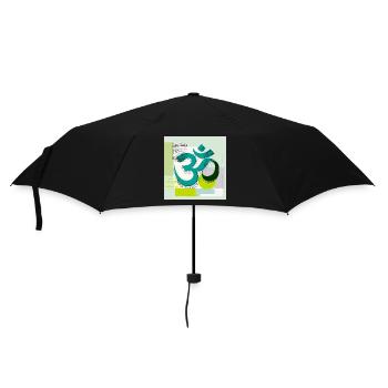 Signe OM moderne – Art abstrait du yoga - Parapluie standard - noir - Devant