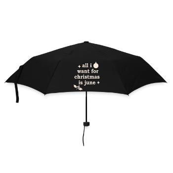 Motif de Noël moche - Parapluie standard - noir - Devant