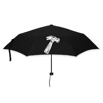 J’ai un marteau et je sais m’en servir - Parapluie standard - noir - Devant