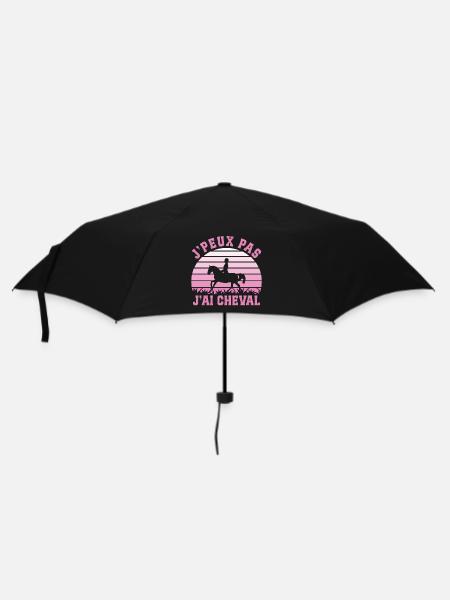 I Can't I Have Horse Riding Gift - Umbrella (small) - black