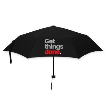 Get Things Done - Regenschirm (klein) - Schwarz - Vorne