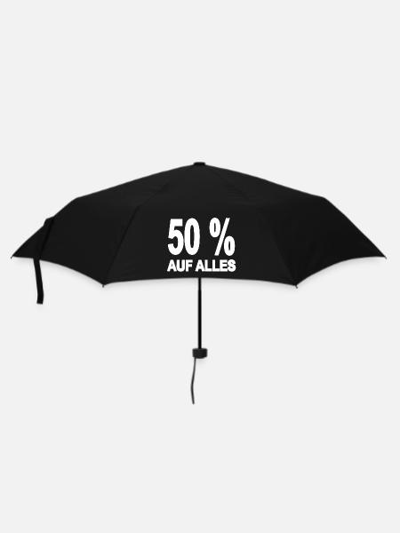 Rabatt - Regenschirm (klein) - Schwarz