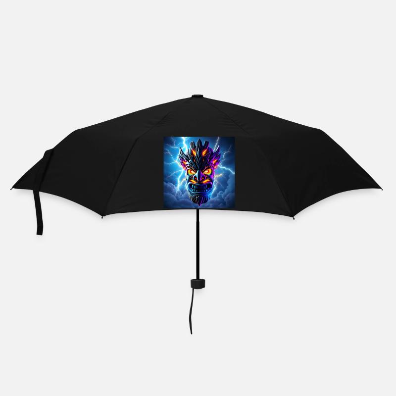 Thunder TIki Mask - Umbrella (small) - black