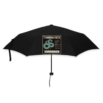 Faits sur Titanoboa : Plus grand serpent de la préhistoire - Parapluie standard - noir - Devant