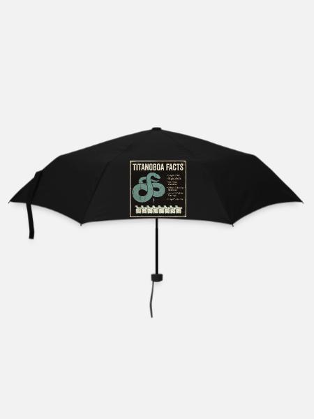 Titanoboa Facts Größte Schlange Der Urzeit - Regenschirm (klein) - Schwarz