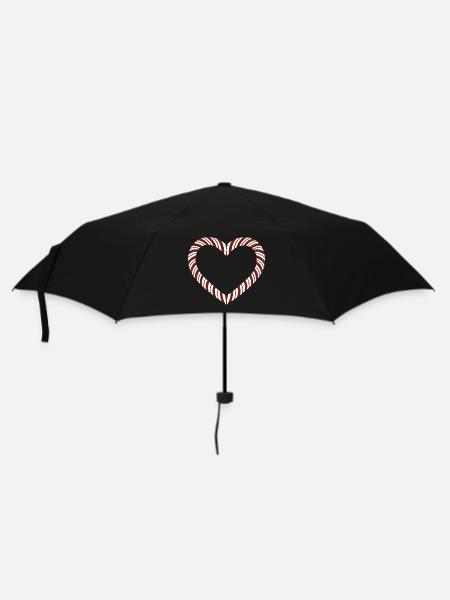 Cœur de canne d’orge - Parapluie standard - noir