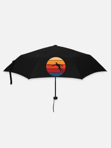 Tennis - Regenschirm (klein) - Schwarz