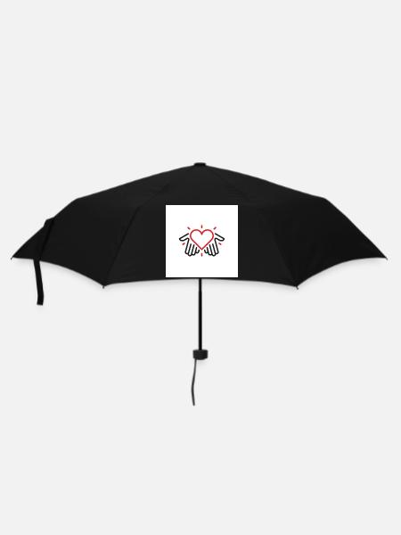 Hands of love - Umbrella (small) - black
