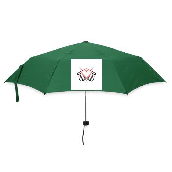 Hands of love - Umbrella (small) - bottlegreen - Front