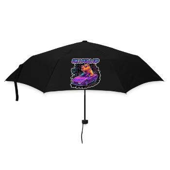OK I Pull Up Capybara Retro - Umbrella (small) - black - Front
