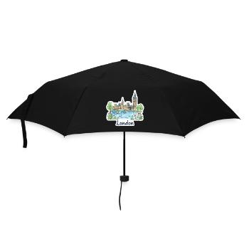 London Skyline Big Ben Parliament Bridge Art - Umbrella (small) - black - Front