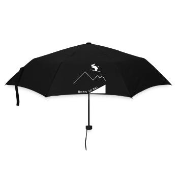 Born to ski - Umbrella (small) - black - Front