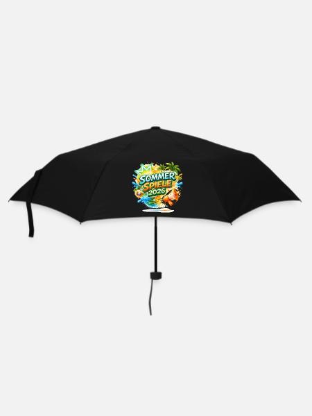 Sommer Spiele 2026 Tropen-Logo - Regenschirm (klein) - Schwarz
