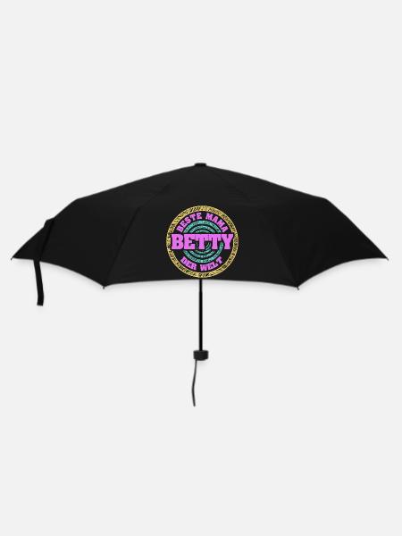 Mutter Betty - Regenschirm (klein) - Schwarz