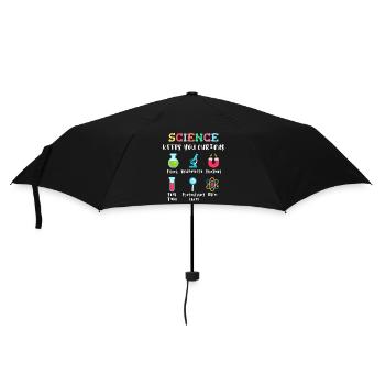 La science suscite la curiosité - Parapluie standard - noir - Devant