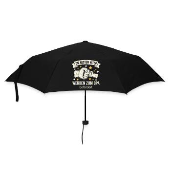 The best fathers are promoted to grandpa I Birth - Umbrella (small) - black - Front