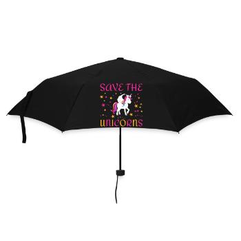 Save the unicorns - Umbrella (small) - black - Front