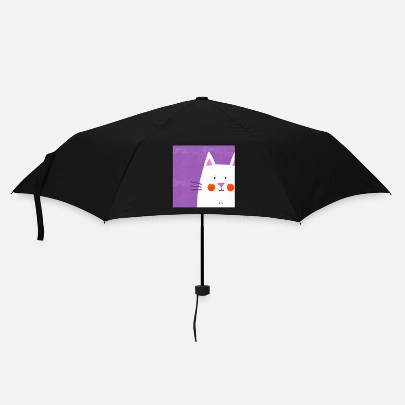 Katzenfreund - Regenschirm (klein) - Schwarz
