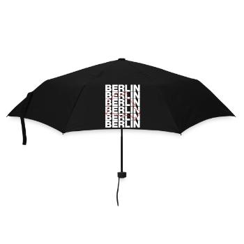 BUNDESLAND BERLIN, DIE HAUPTSTADT! LANDESGRENZE - Regenschirm (klein) - Schwarz - Vorne