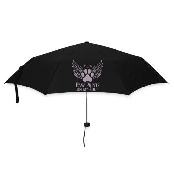 Pug Dog Nuage Ailes d’Ange Adieu Deuil - Parapluie standard - noir - Devant