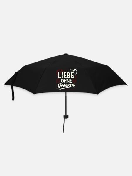 Liebe Ohne Grenzen Gear - Regenschirm (klein) - Schwarz