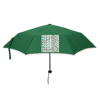 HAMBURG UMRISS ROT, MOIN HAFENSTADT - Regenschirm (klein) - Flaschengrün - Vorne